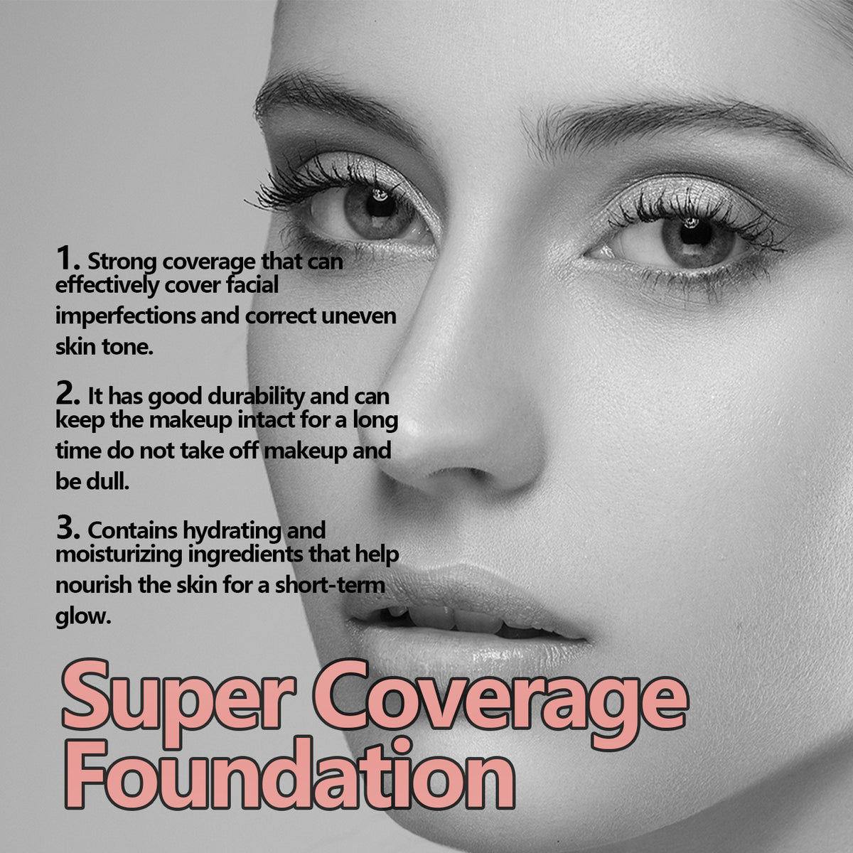 Long-Lasting Waterproof Concealer Foundation for Even Skin Tone