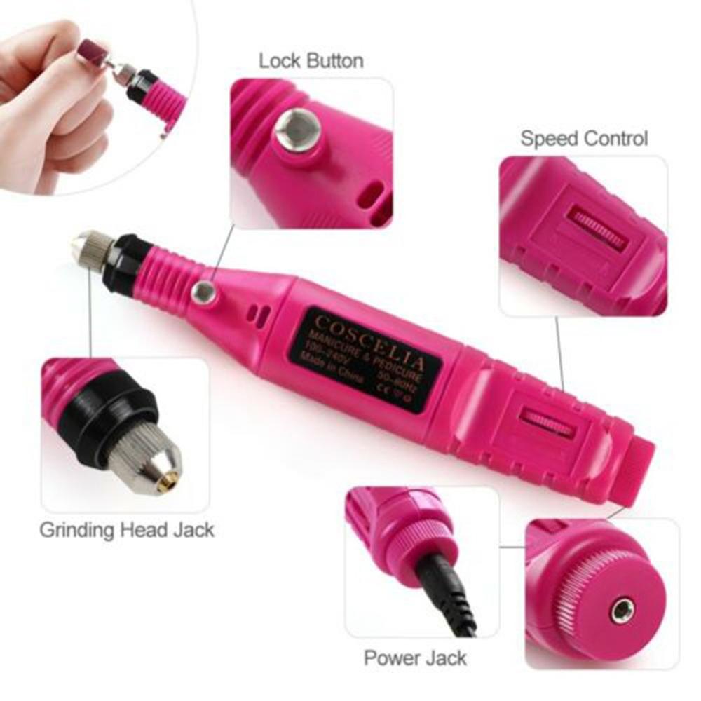 Professional Electric Nail Drill Machine Kit for Gel Removal and Nail Art