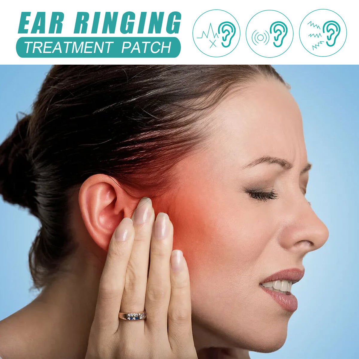 Tinnitus Patch, Relieves Ear Discomfort Hearing Loss Relieves Head Care Point Patch