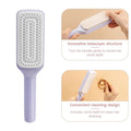 Self-Cleaning Rotating Anti-Static Hairbrush with Scalp Massage Function