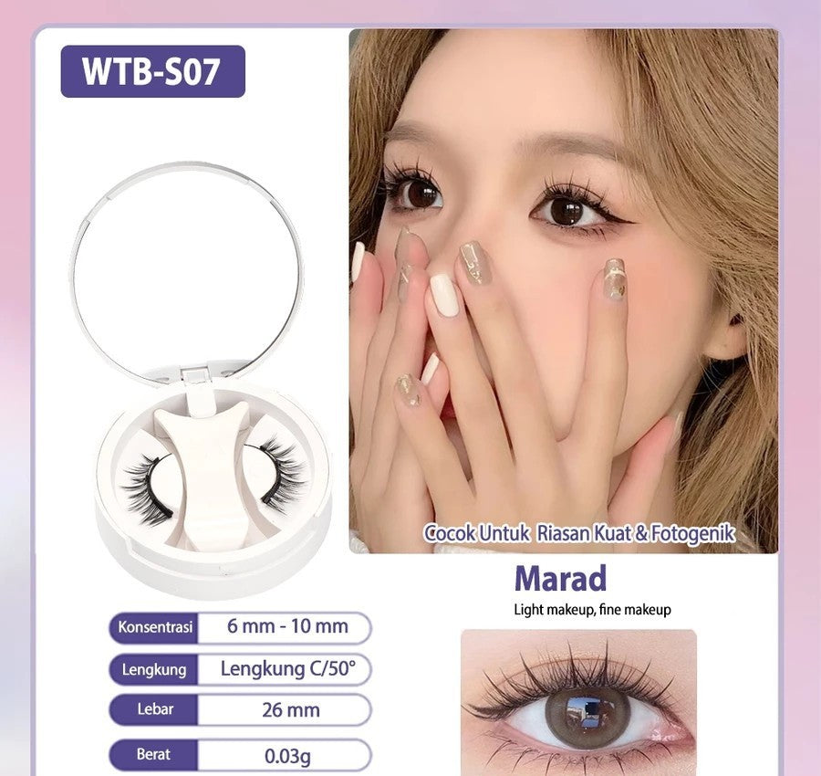 Natural Thick Adhesive-Free Magnetic Suction Eyelashes