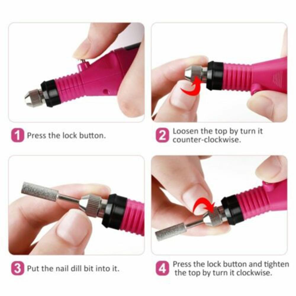 Professional Electric Nail Drill Machine Kit for Gel Removal and Nail Art