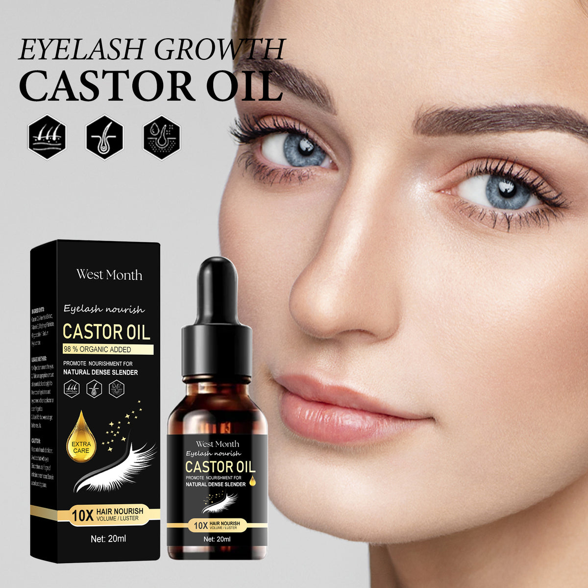 Castor Oil Mascara for Thicker, Longer, and Healthier Lashes