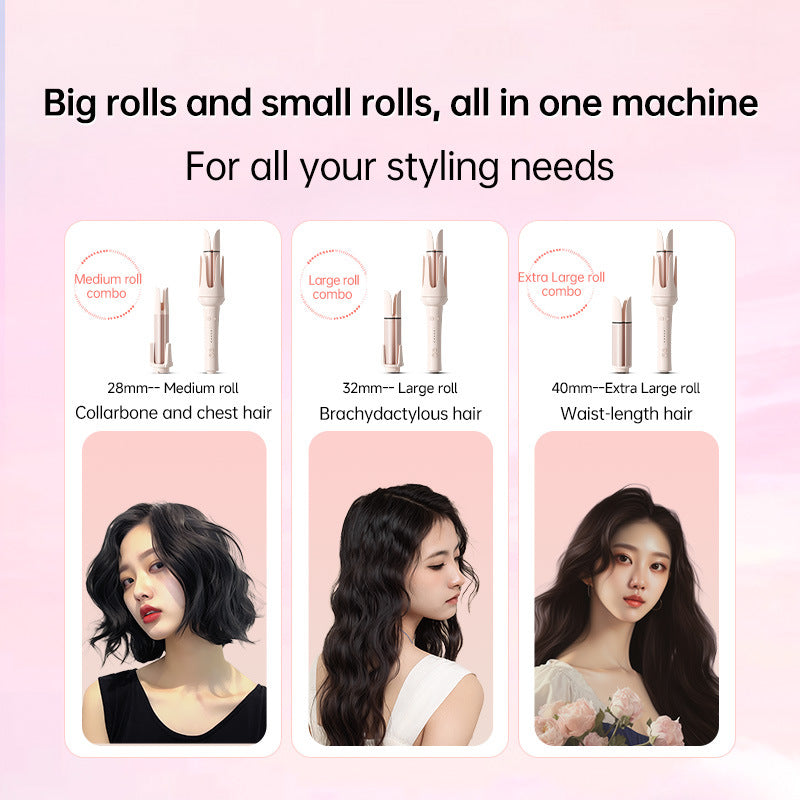 Seven-in-One Automatic Curling Wand for Big Waves and Fluffy Curls