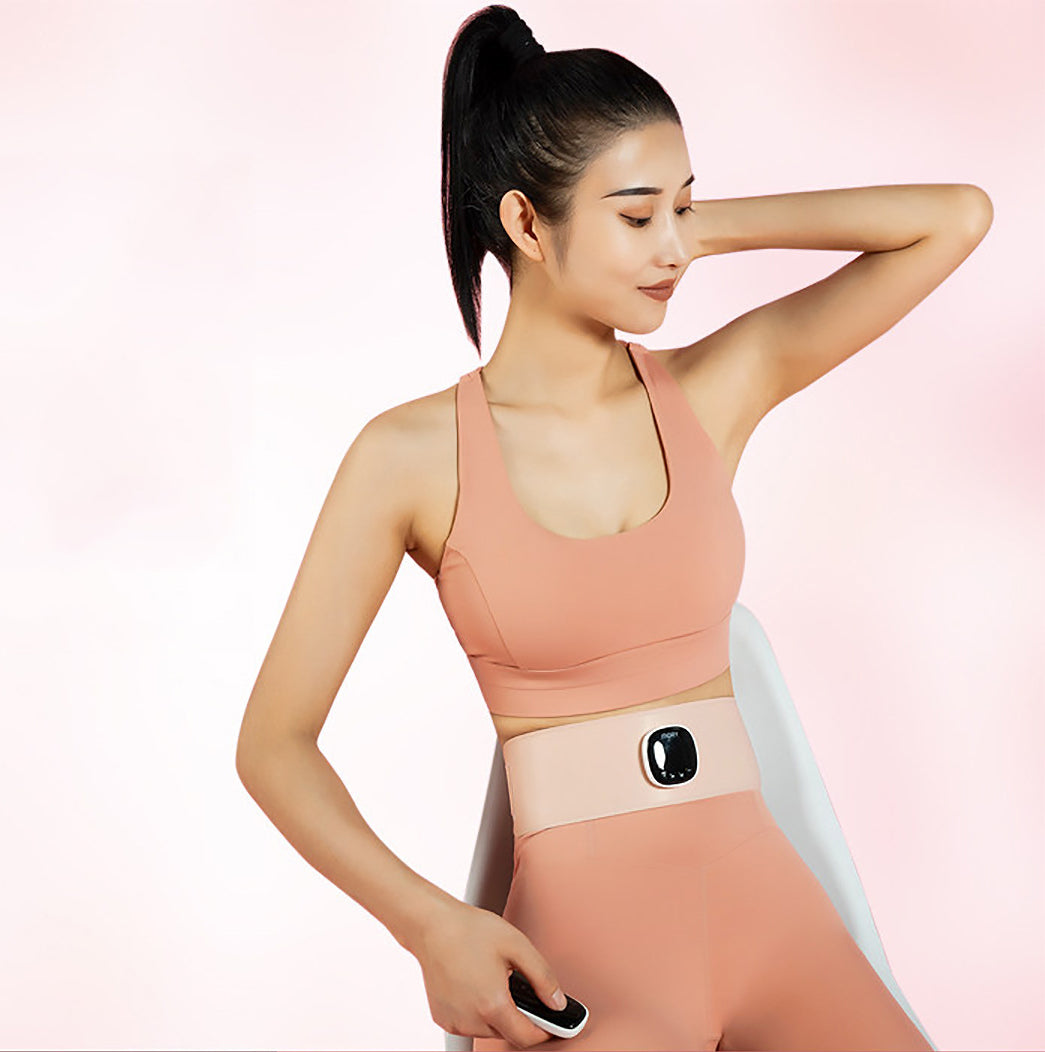 Multifunctional Warm Palace Lumbar Massager with EMS & Hot Compress