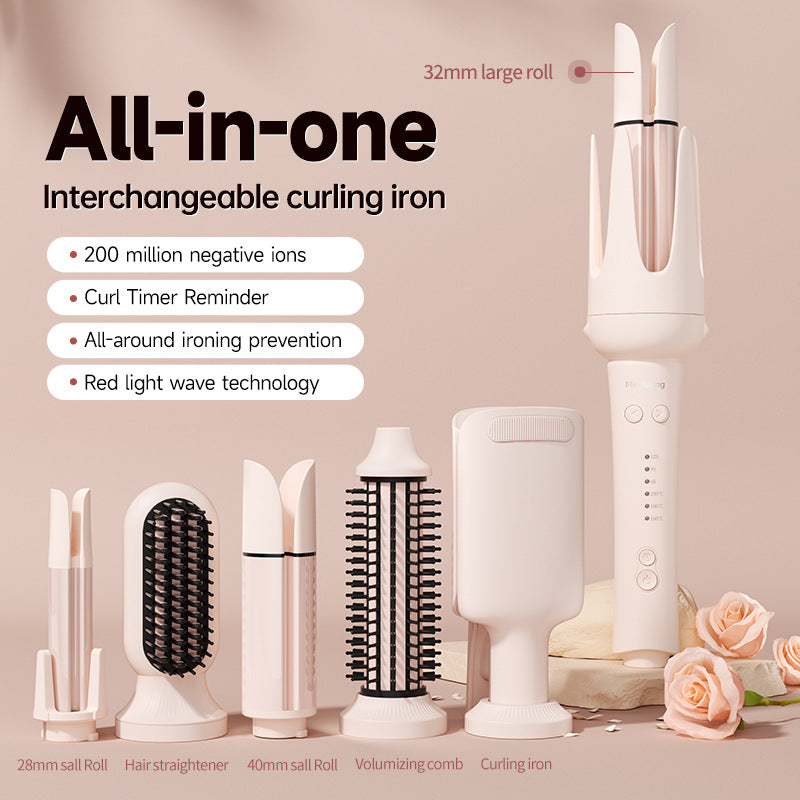 Seven-in-One Automatic Curling Wand for Big Waves and Fluffy Curls