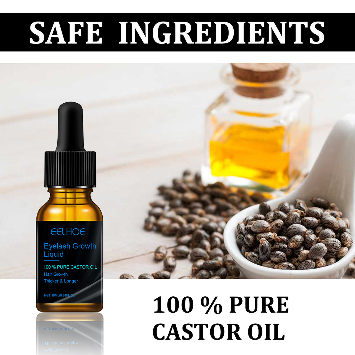 Castor Oil Eyelash Growth Mascara & Moisturizing Treatment