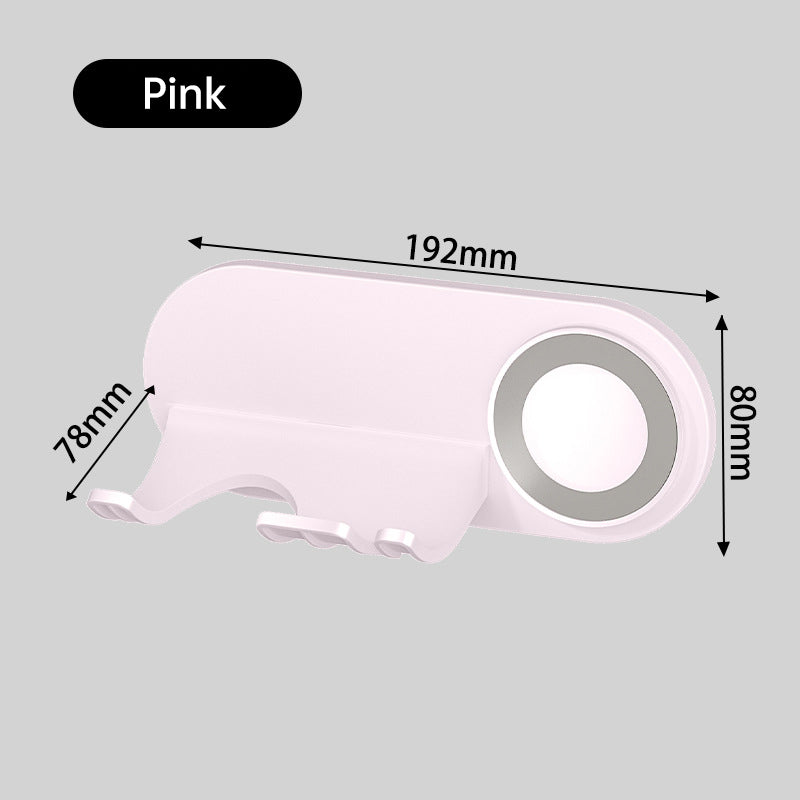 No-Drill Magnetic Hair Dryer Wall Mount Holder