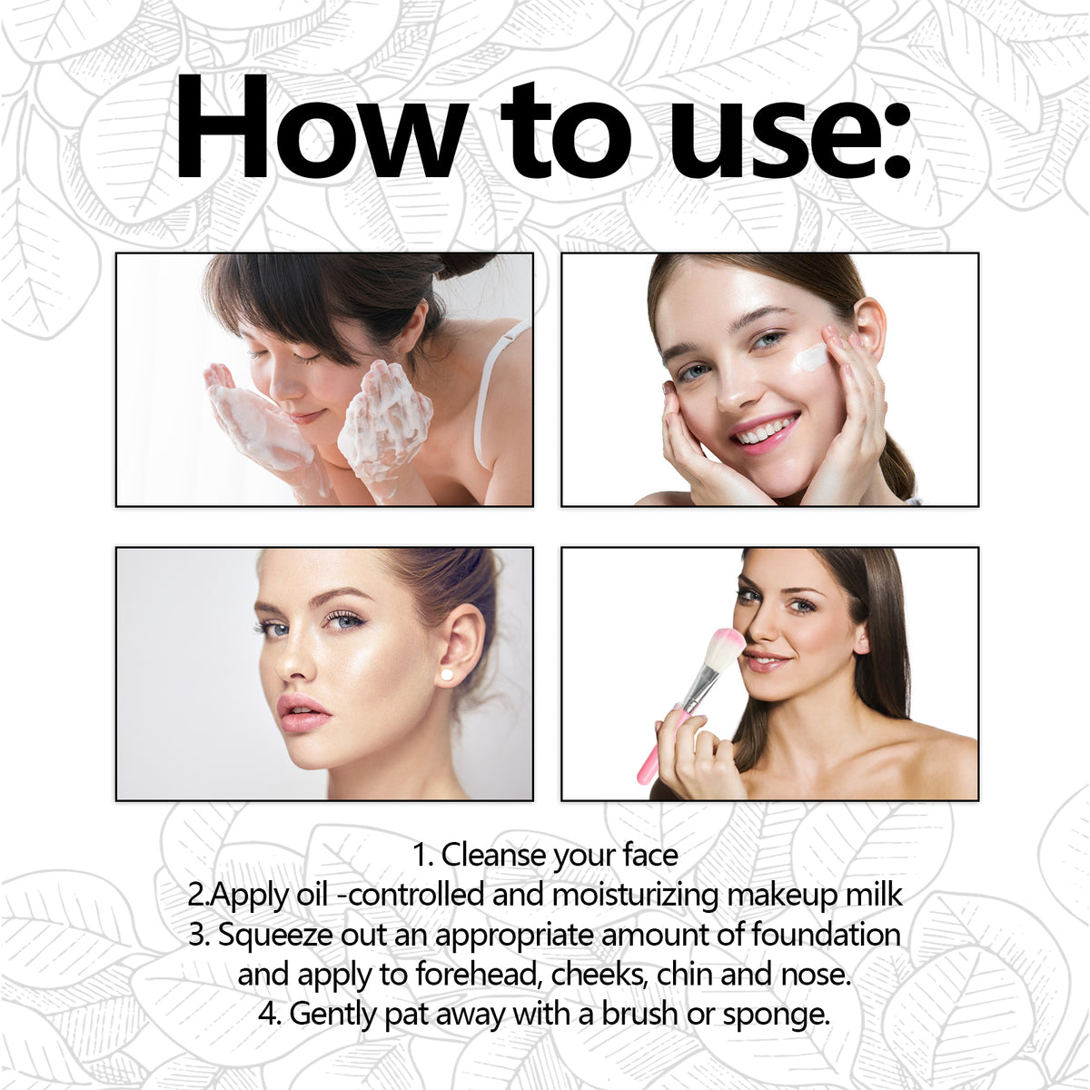 Long-Lasting Waterproof Concealer Foundation for Even Skin Tone