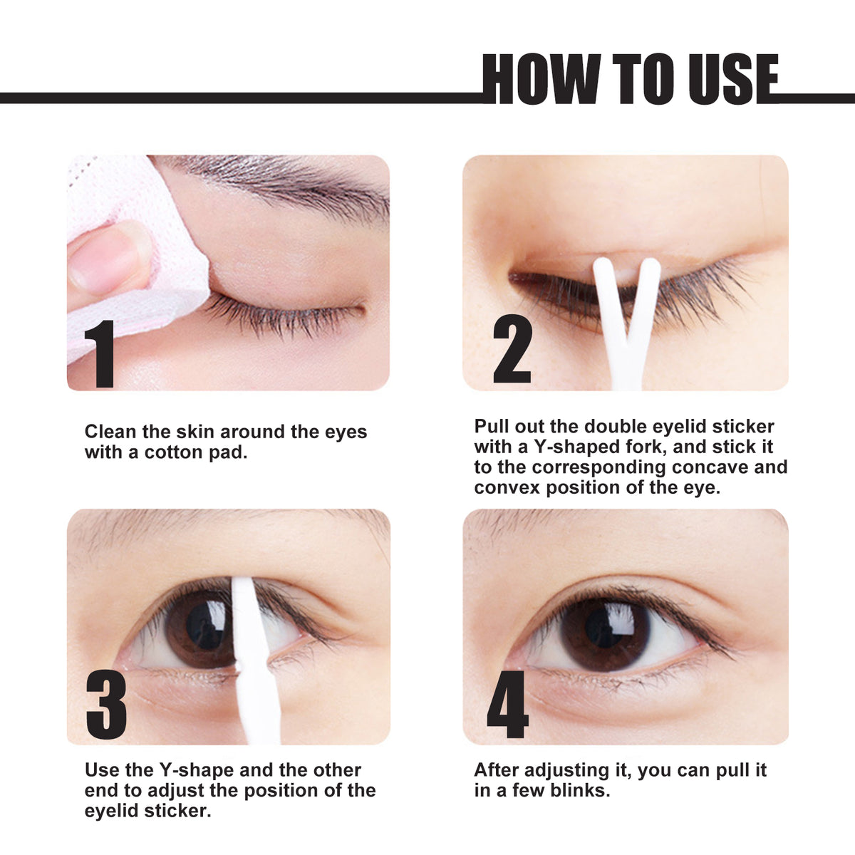 Invisible Double Eyelid Tape Set for Natural Big Eyes