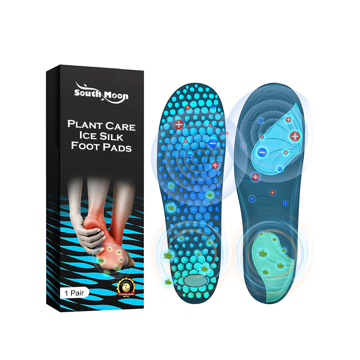 Pilant Care Ice Silk Foot Pads for Joint Relief and Detoxification