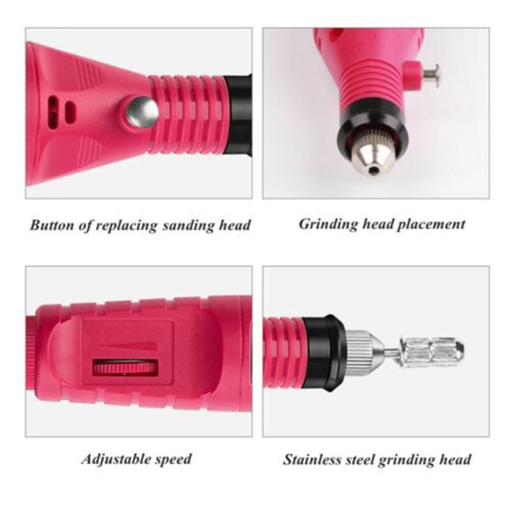 Professional Electric Nail Drill Machine Kit for Gel Removal and Nail Art