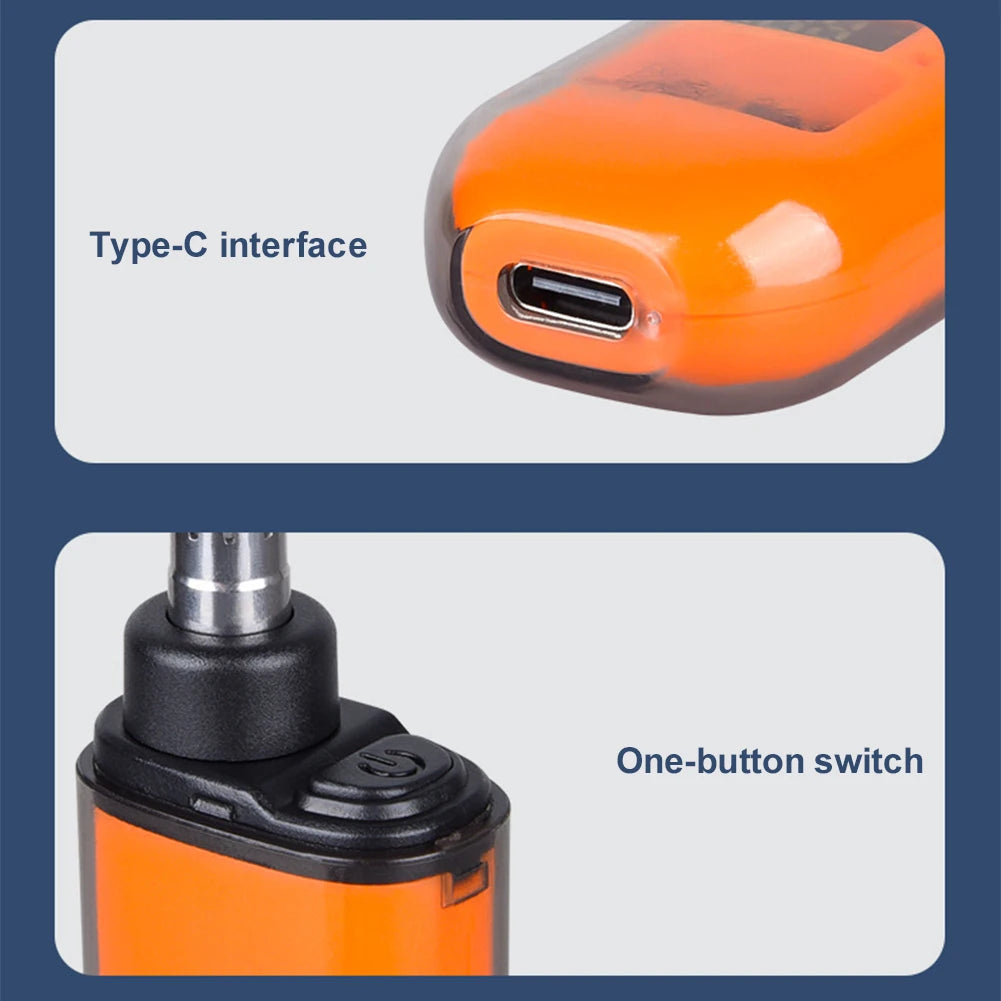 Precision Electric Nose and Ear Hair Trimmer with USB Charging