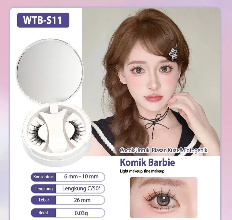 Natural Thick Adhesive-Free Magnetic Suction Eyelashes