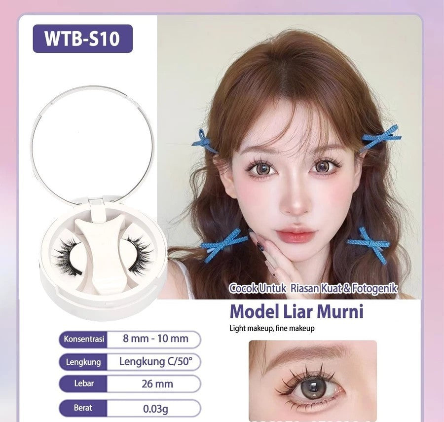 Natural Thick Adhesive-Free Magnetic Suction Eyelashes