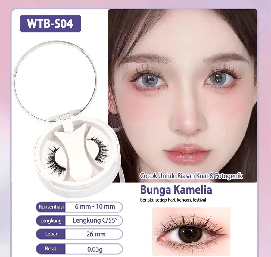 Natural Thick Adhesive-Free Magnetic Suction Eyelashes