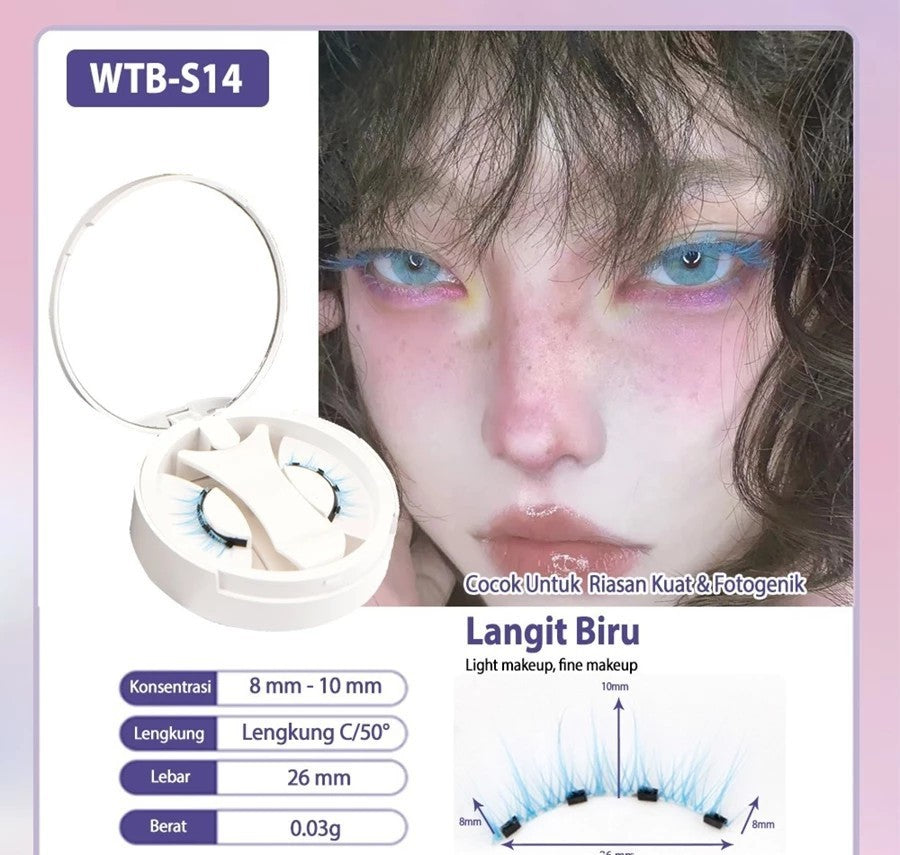Natural Thick Adhesive-Free Magnetic Suction Eyelashes