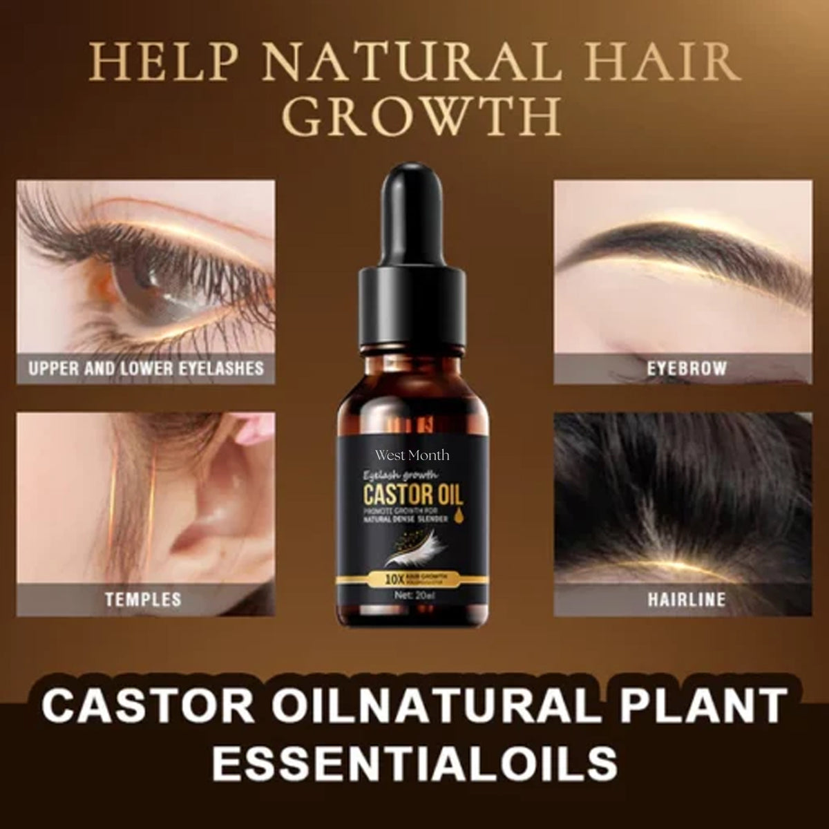 Castor Oil Mascara for Thicker, Longer, and Healthier Lashes