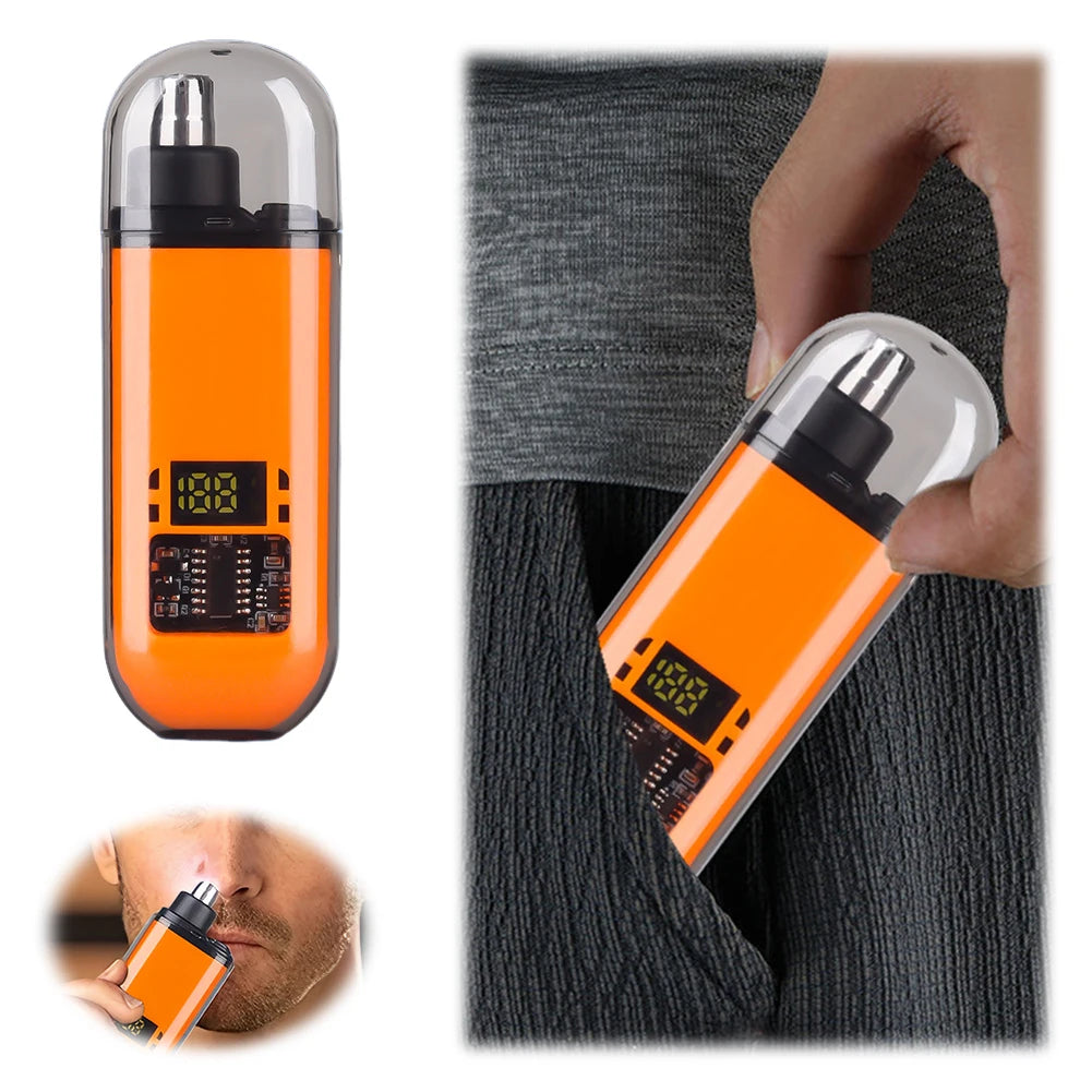 Precision Electric Nose and Ear Hair Trimmer with USB Charging