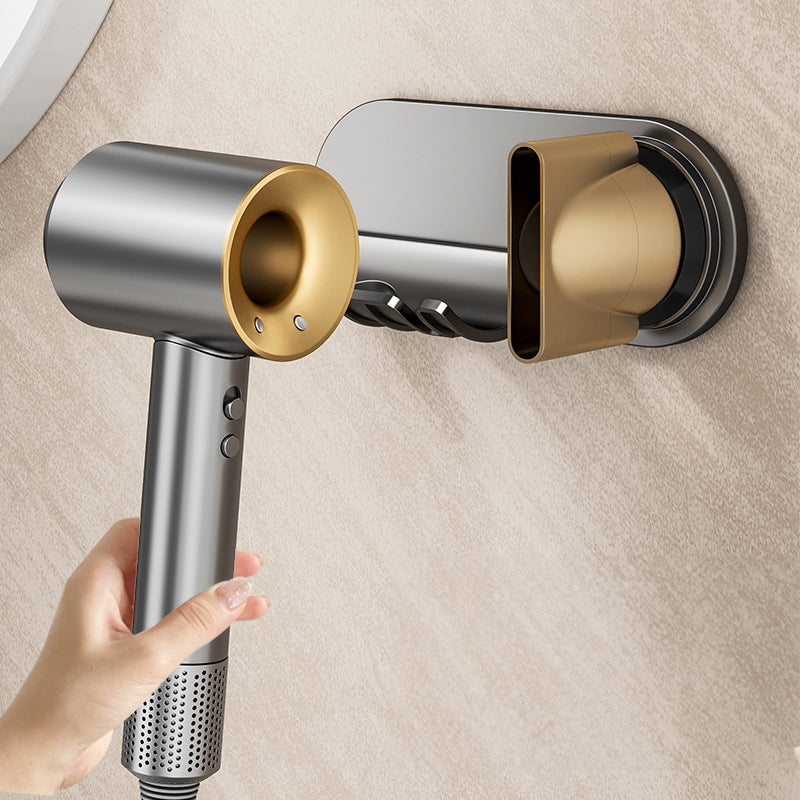 No-Drill Magnetic Hair Dryer Wall Mount Holder