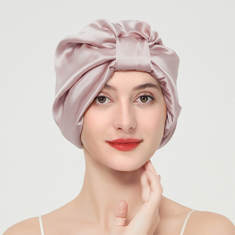 Satin Double Layer French Nightcap for Ultimate Hair Care