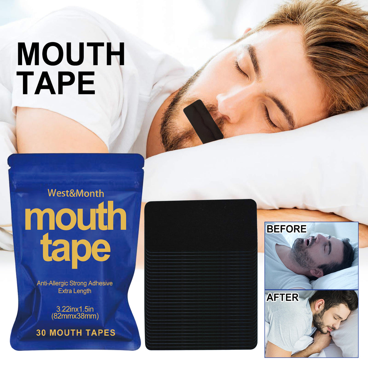 Mouth Tape for Snoring Relief and Improved Sleep Quality