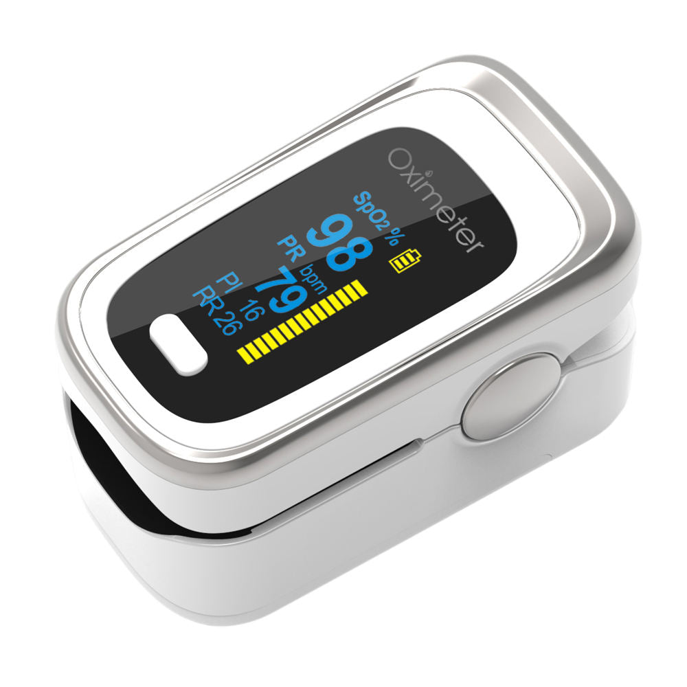 Finger Pulse Oximeter with Sleep Monitoring and Respiratory Rate Tracking