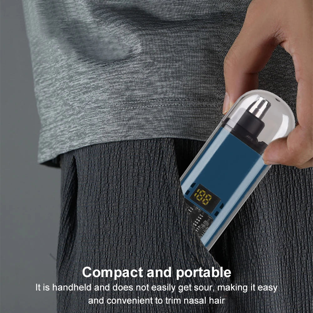 Precision Electric Nose and Ear Hair Trimmer with USB Charging