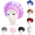 Satin Adjustable Hair Bonnet for Nighttime Styling and Care